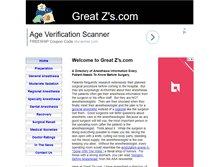 Tablet Screenshot of greatzs.com